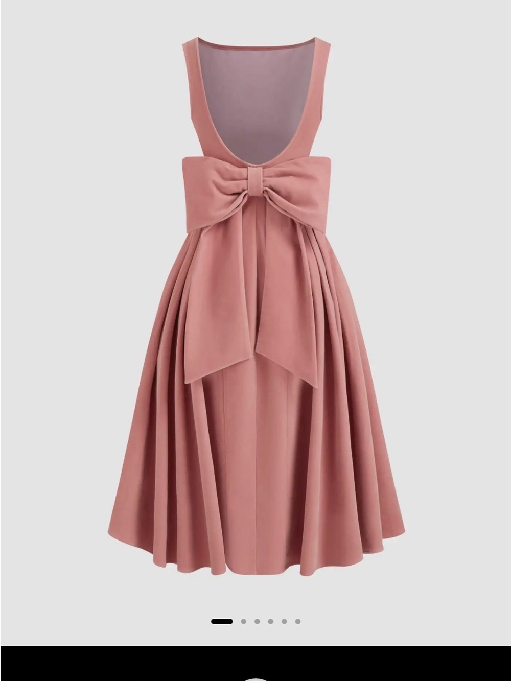 Cider Velvet Dress Bow Back NWT - Picture 2 of 5